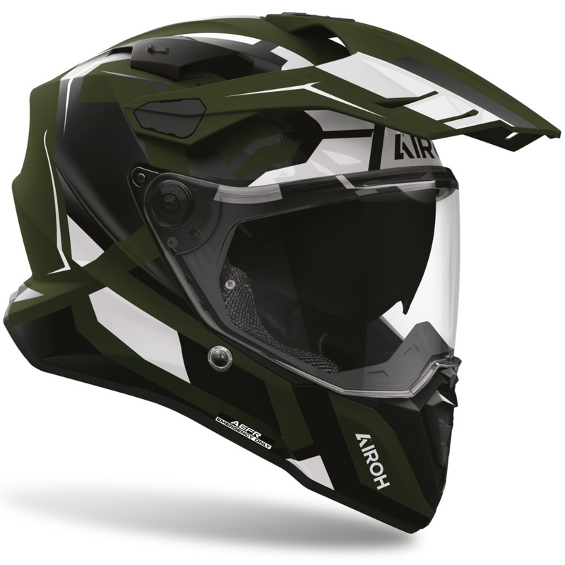 Airoh Commander 2 Polar fullface motorcykelhjelm, matgrøn