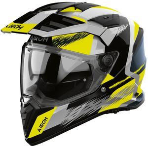 Enduro motorcykelhjelm Airoh BADX-X Airspeed gul