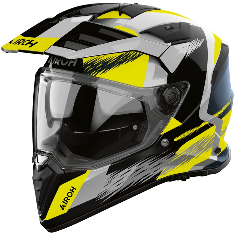 Enduro motorcykelhjelm Airoh BADX-X Airspeed gul