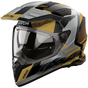 Enduro motorcykelhjelm Airoh BADX-X Airspeed mat sand