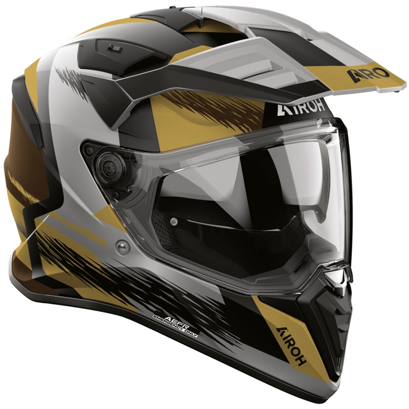 Enduro motorcykelhjelm Airoh BADX-X Airspeed mat sand