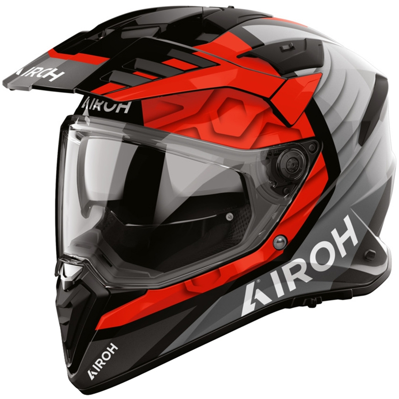 Enduro motorcykelhjelm Airoh BADX-X Cube rød