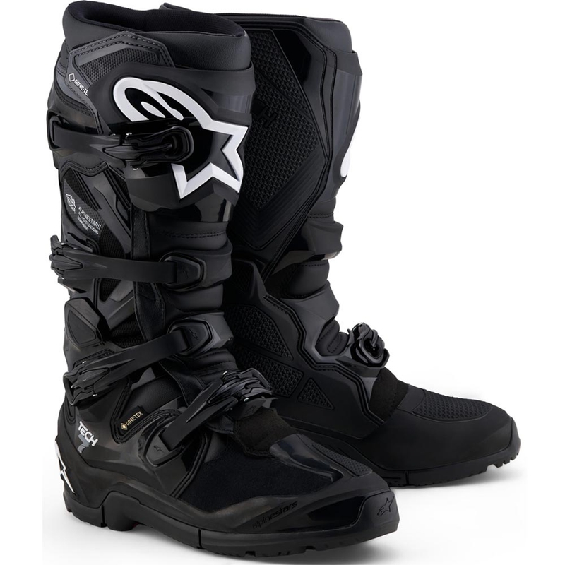 Motorcykelstøvler Alpinestars Tech 7 Enduro Gore-Tex®, Sort/Mørkegrå
