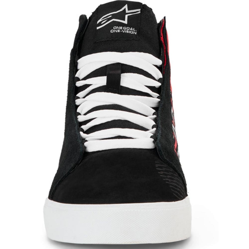 Alpinestars Ride-63 Canvas FQ20 Motorcykelstøvler Sort-Hvid-Rød