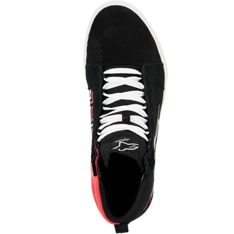 Alpinestars Ride-63 Canvas FQ20 Motorcykelstøvler Sort-Hvid-Rød