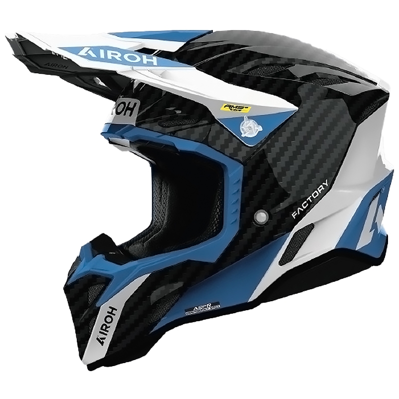 Motocross motorcykelhjelm Airoh Aviator Factory Petrol Carbon grå
