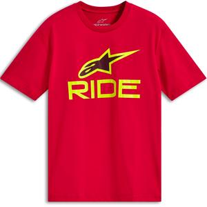 Alpinestars Ride 4.0 CSF T-shirt rød-fluo gul-sort