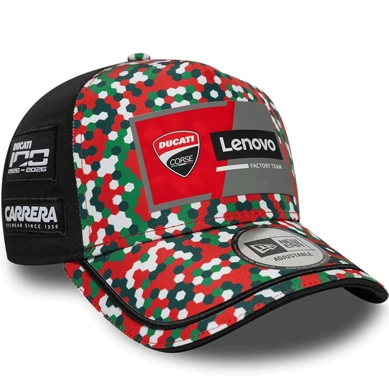 Ducati New Era Lenovo Mugello kasket sort-rød-flerfarvet