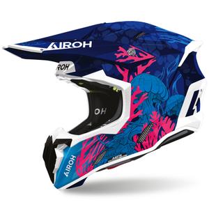 Airoh Twist 3 Underwater motocrosshjelm blå-hvid-pink