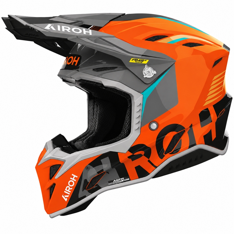 Motocross motorcykelhjelm Airoh Aviator Factory Blame orange