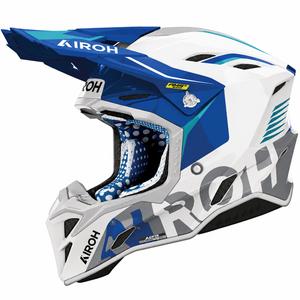 Motocross motorcykelhjelm Airoh Aviator Factory Blame blå