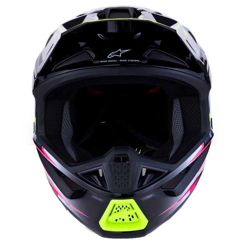 Alpinestars Supertech S-M7 Blaster Motorcykel Motocross Hjelm Grå-Fluo Gul
