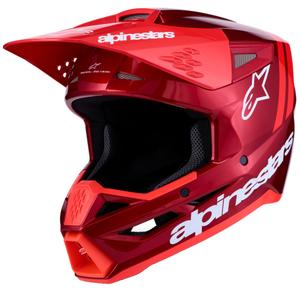 Alpinestars S-M3 Radium fluo rød-hvid motocrosshjelm