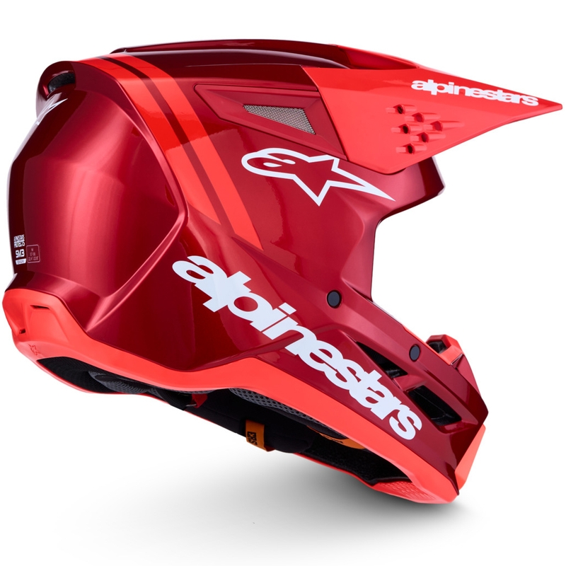 Alpinestars S-M3 Radium fluo rød-hvid motocrosshjelm