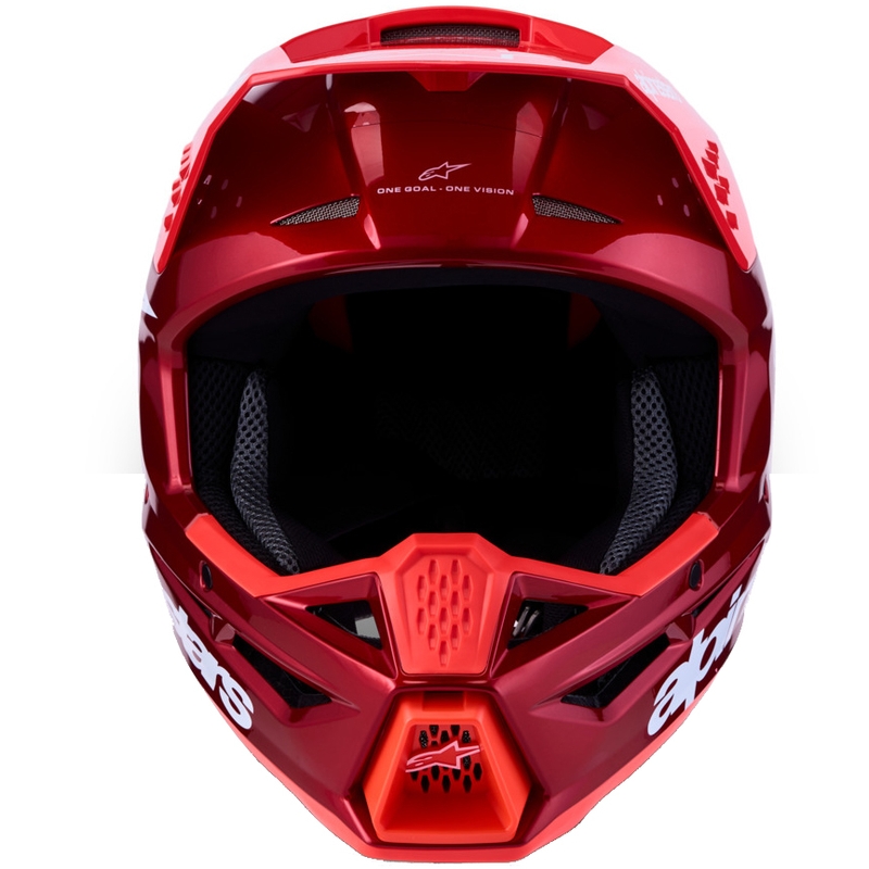 Alpinestars S-M3 Radium fluo rød-hvid motocrosshjelm