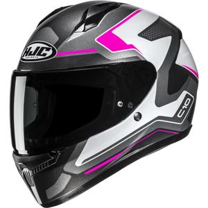 Integralhjelm HJC C10 Cric MC8 sort-hvid-pink-grå