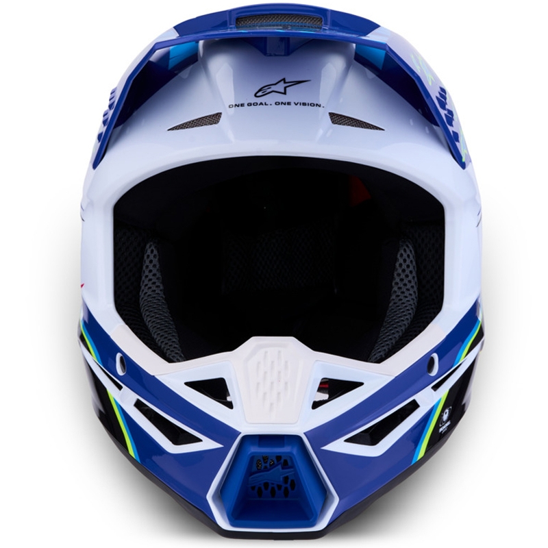 Alpinestars S-M3 Falcon børne motocrosshjelm blå-hvid-sort
