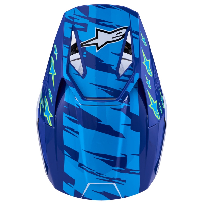 Alpinestars S-M3 Falcon børne motocrosshjelm blå-hvid-sort