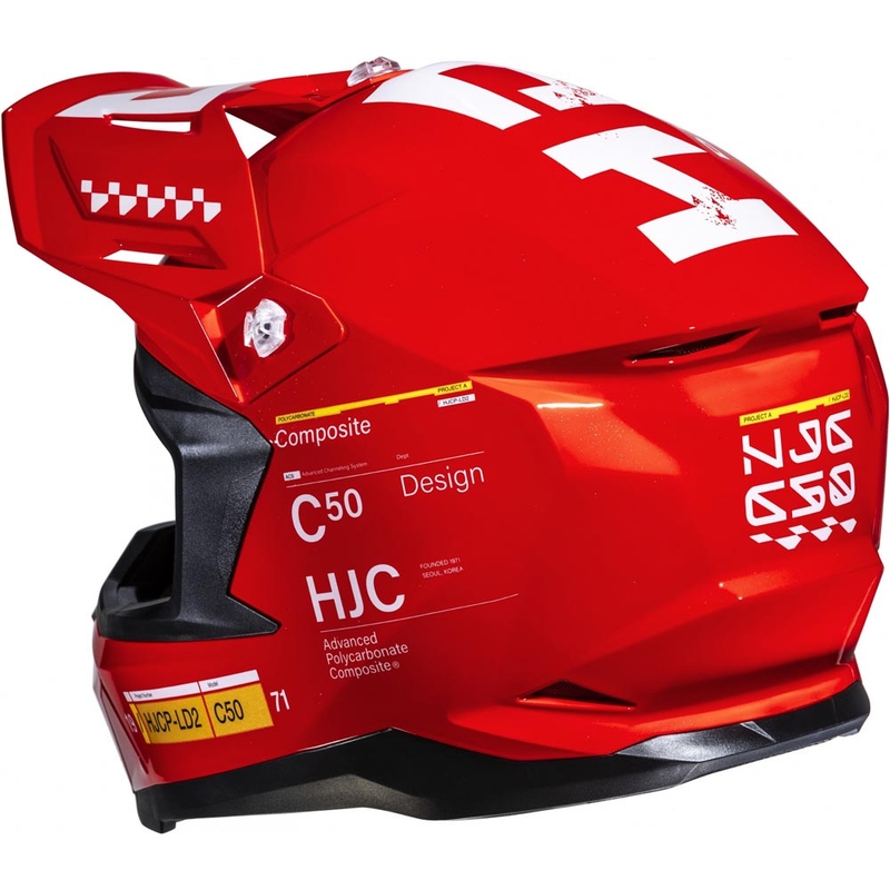 HJC C50 Tagg MC1 motocrosshjelm rød
