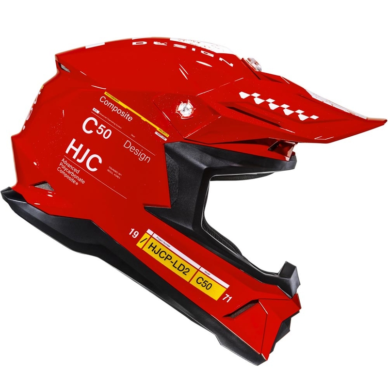 HJC C50 Tagg MC1 motocrosshjelm rød
