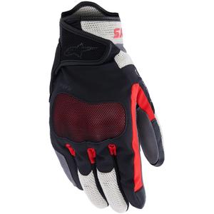 Alpinestars Mogress Airflow motorcykelhandsker sort-creme-rød