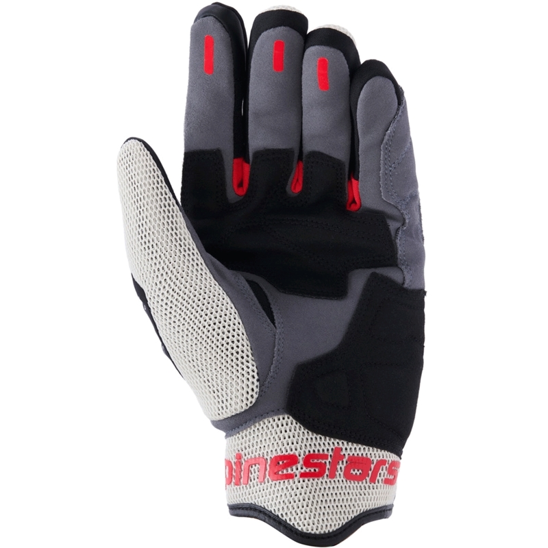Alpinestars Mogress Airflow motorcykelhandsker sort-creme-rød