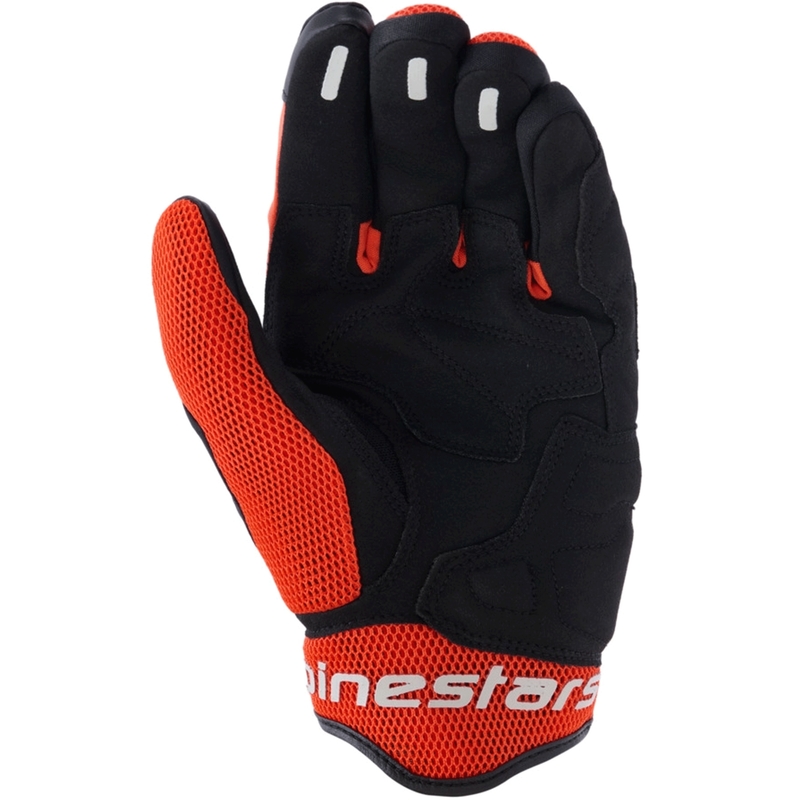 Alpinestars Mogress Airflow motorcykelhandsker sort-rød-orange