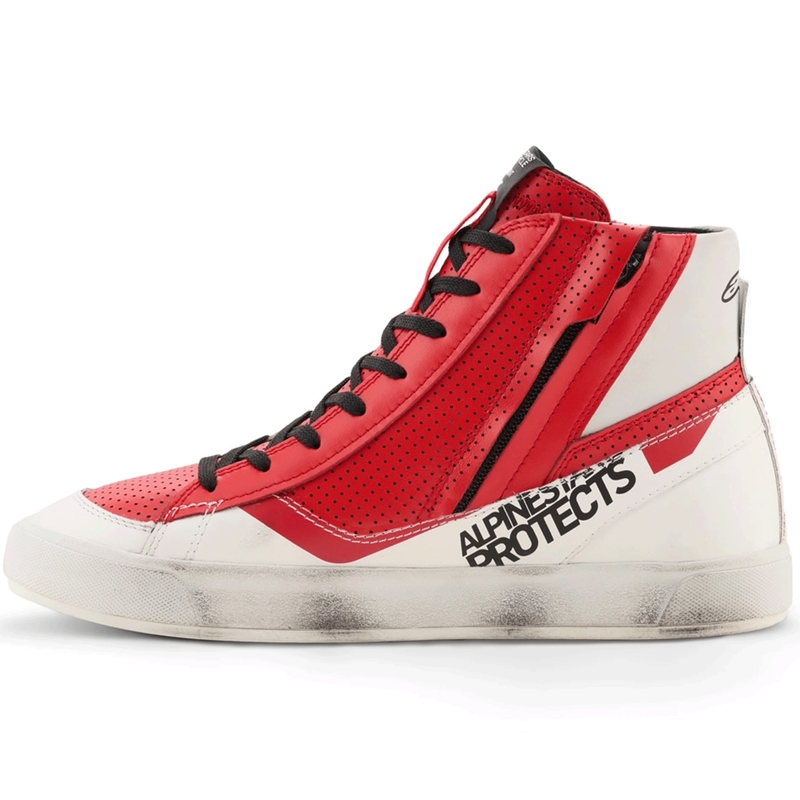 Alpinestars Stated Flair motorcykelstøvler hvid-rød