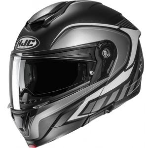 Flip-up motorcykelhjelm HJC C92 Ragna MC5SF sort-grå-hvid