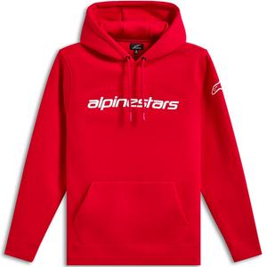 Alpinestars Wordmark Hættetrøje 3 rød-hvid