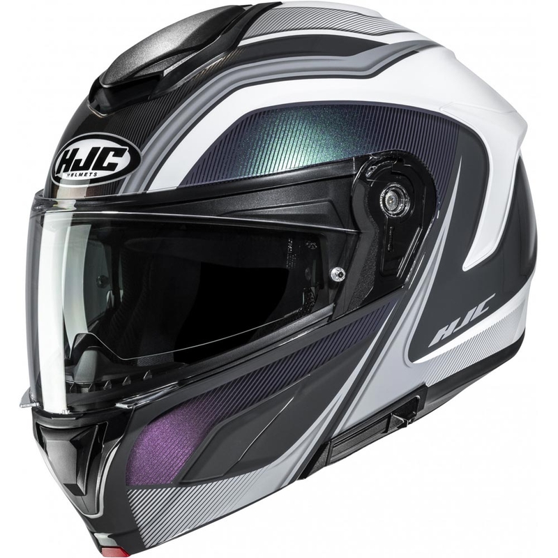 Flip-up motorcykelhjelm HJC C92 Sirius MC10 sort-hvid