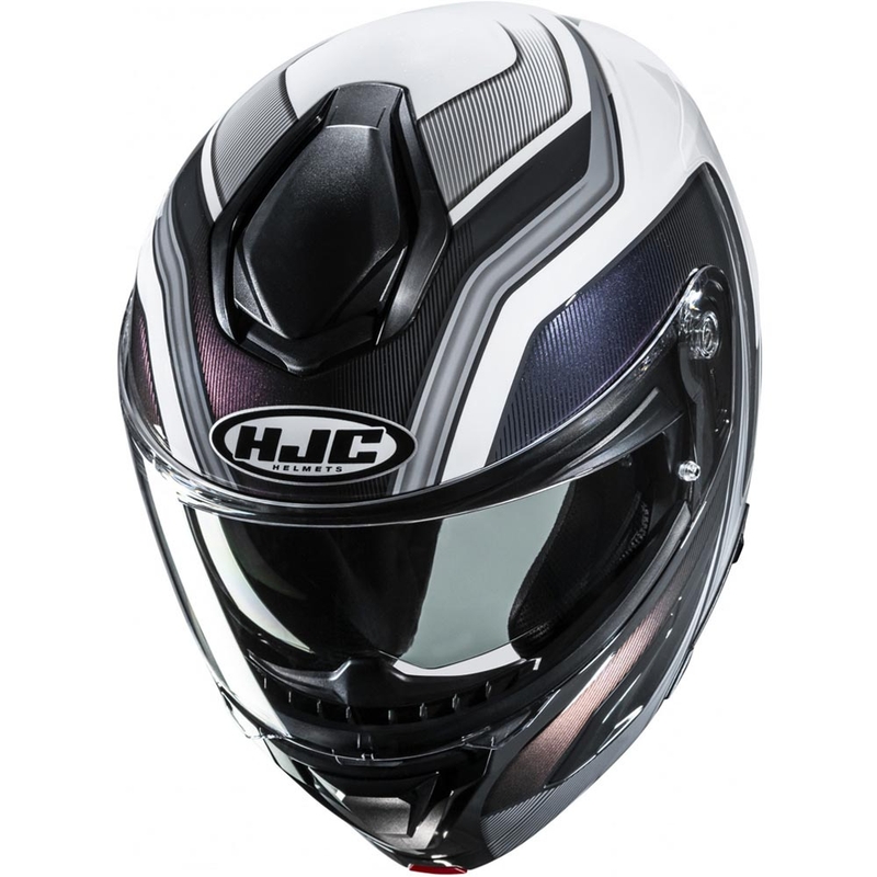 Flip-up motorcykelhjelm HJC C92 Sirius MC10 sort-hvid