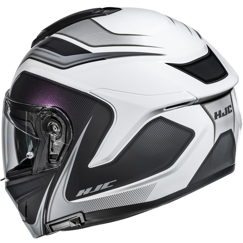 Flip-up motorcykelhjelm HJC C92 Sirius MC10 sort-hvid