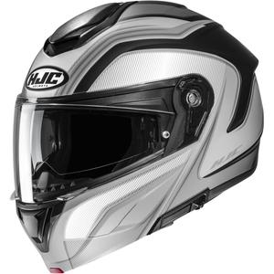 Flip-up motorcykelhjelm HJC C92 Sirius MC5SF sort-hvid-sølv