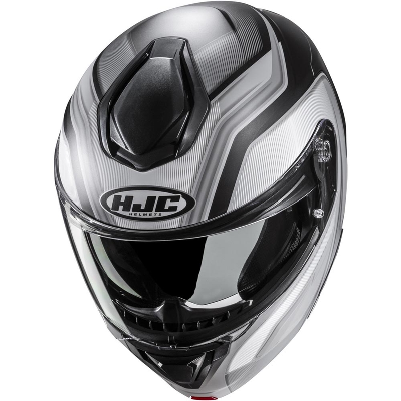 Flip-up motorcykelhjelm HJC C92 Sirius MC5SF sort-hvid-sølv