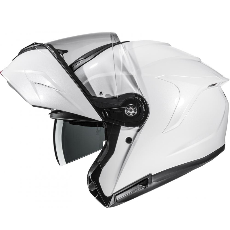 Flip-up motorcykelhjelm HJC C92 Solid perlehvid