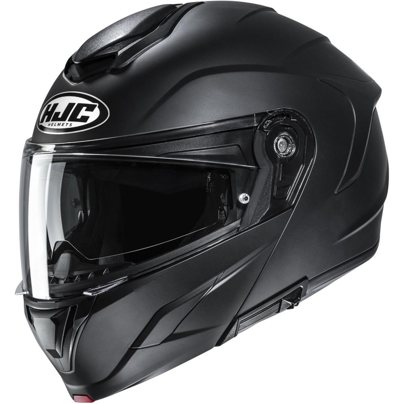 Flip-up motorcykelhjelm HJC C92 Solid semi-mat sort