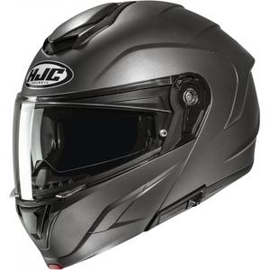 Flip-up motorcykelhjelm HJC C92 Solid semi-mat titanium