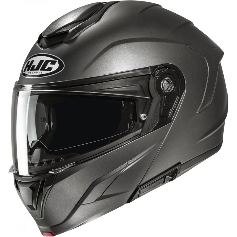 Flip-up motorcykelhjelm HJC C92 Solid semi-mat titanium