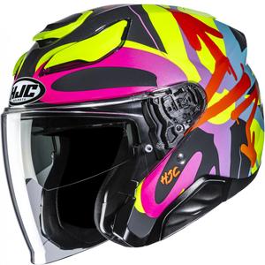 Åben motorcykelhjelm HJC F31 Sora MC38 sort
