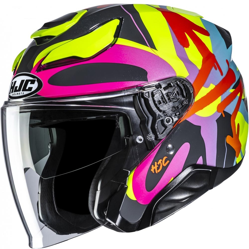 Åben motorcykelhjelm HJC F31 Sora MC38 sort