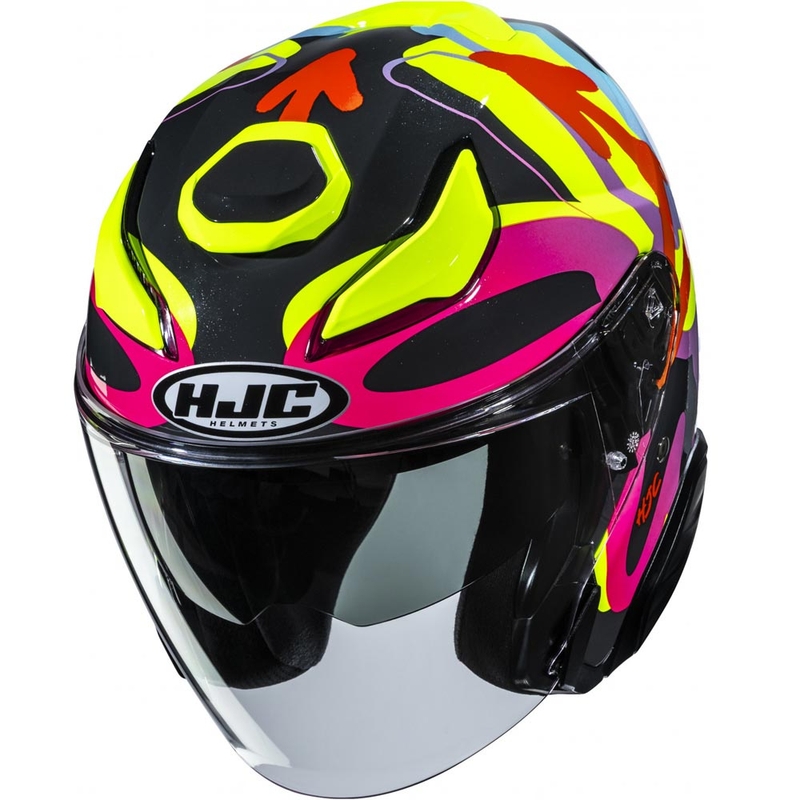 Åben motorcykelhjelm HJC F31 Sora MC38 sort