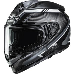 Integralhjelm HJC F72 Carbon Kairo MC5SF sort-grå-hvid