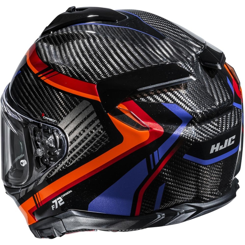 Integralhjelm HJC F72 Carbon Kairo MC8 sort-orange-rød-lilla