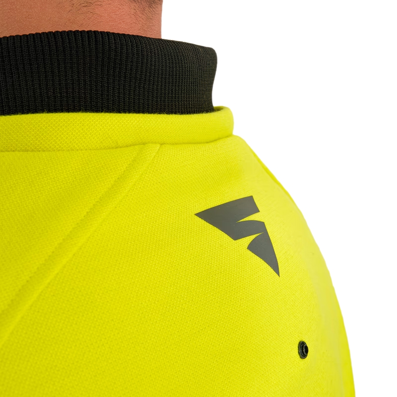Shima Daybreaker motorcykelsweatshirt sort-fluo gul