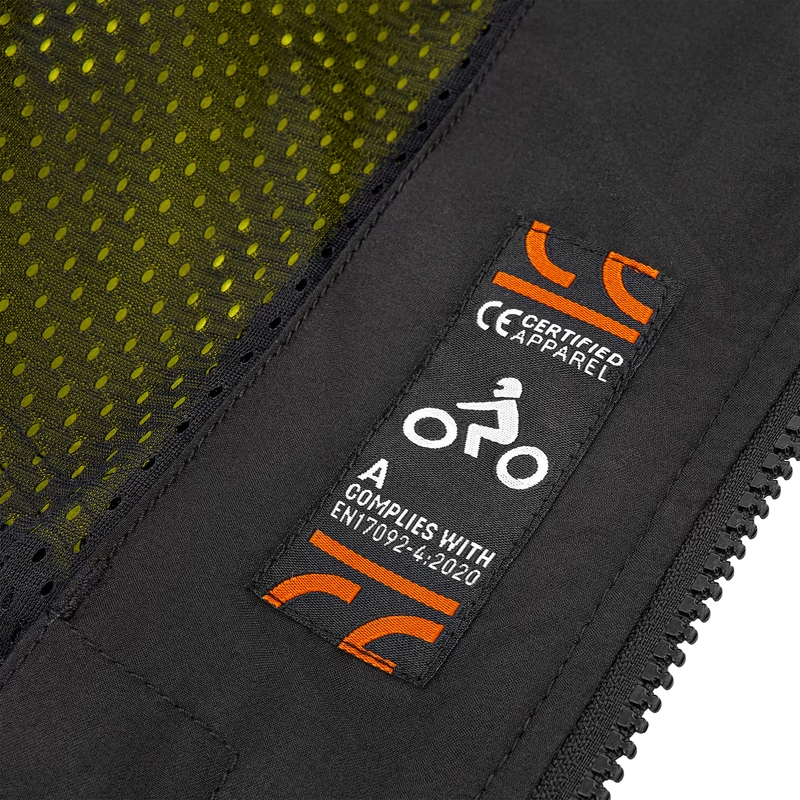 Shima Daybreaker motorcykelsweatshirt sort-fluo gul