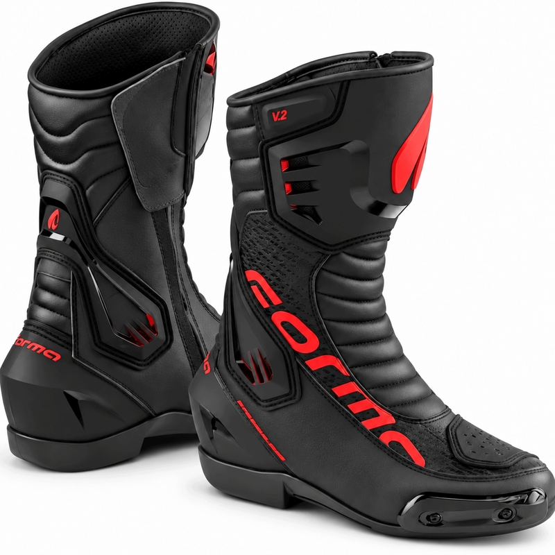 Forma Freccia EVO V.2 motorcykelstøvler sort-rød