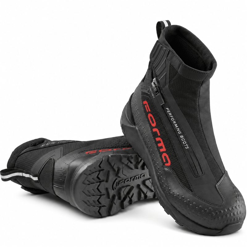Forma Speed X Dry Motorcykelstøvler Sort-Rød-Sort