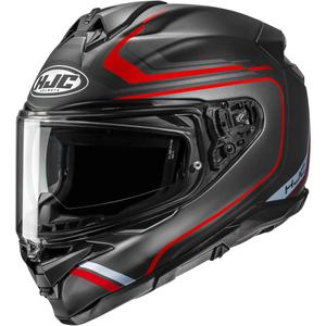 Fullface motorcykelhjelm HJC F72 Oflo MC1SF mat sort-rød