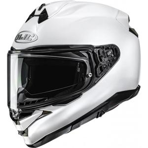 Fullface motorcykelhjelm HJC F72 Solid perlehvid